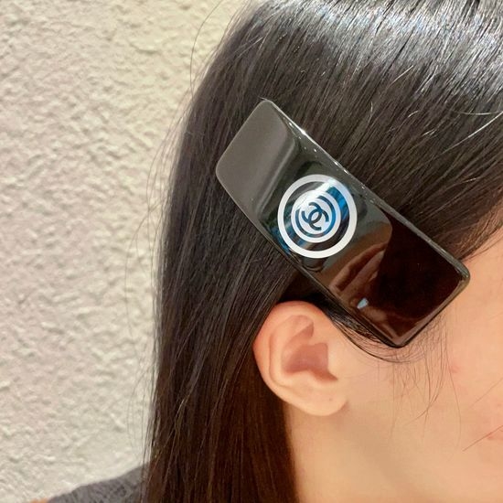 Chanel Round Shape Decorative Hair Clip