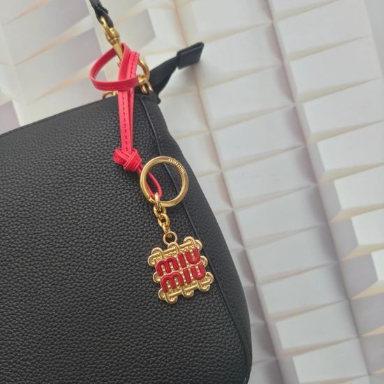 Miu Miu Knot Design Keychain Bag Charm