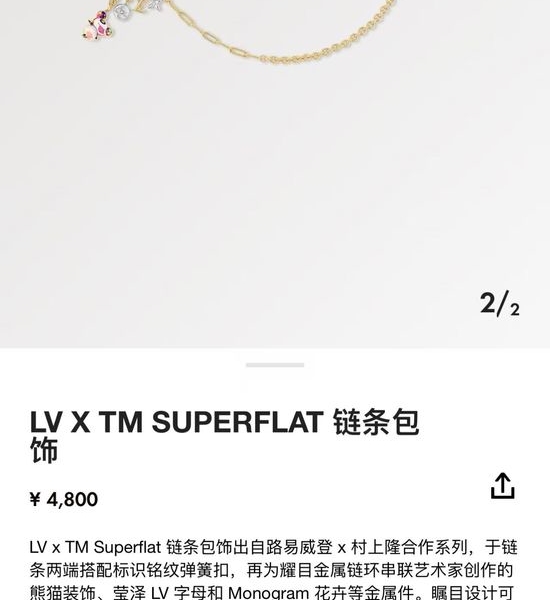 Louis Vuitton LV Panda Chain Bag Charm