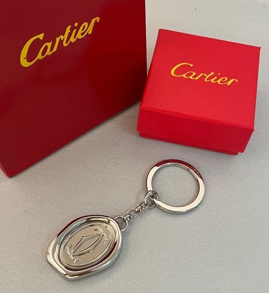 Cartier Double Letter Logo Keychain
