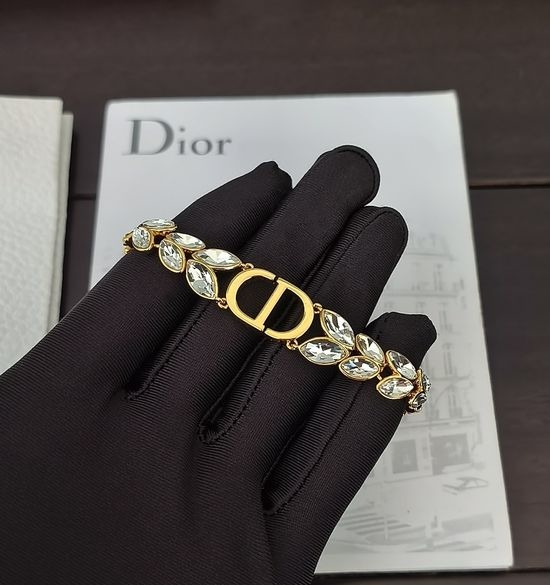Christian Dior CD Sparkling Marquise Cut Diamond Bracelet