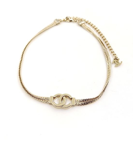Chanel Double Layer CC Necklace Premium Brass Material