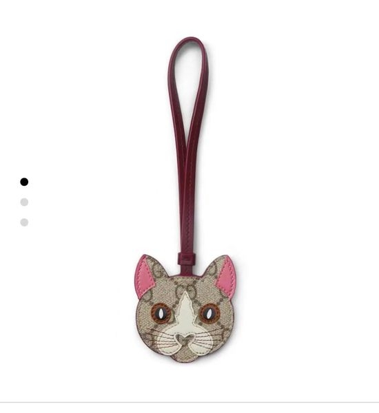 Gucci Cat Shaped Bag Charm Keychain
