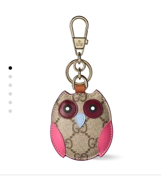 Gucci Owl Shaped Bag Charm Keychain