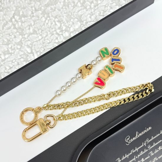 Louis Vuitton LV Beaded Double Chain Belt Bag Charm