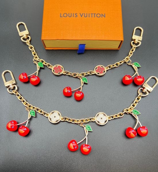 Louis Vuitton LV Cute Cherry Decor Bag Chain Accessory