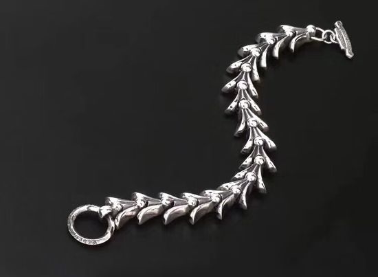 Chrome Hearts Vintage Retro Pattern Swallowtail Bracelet Classic Unisex Jewelry