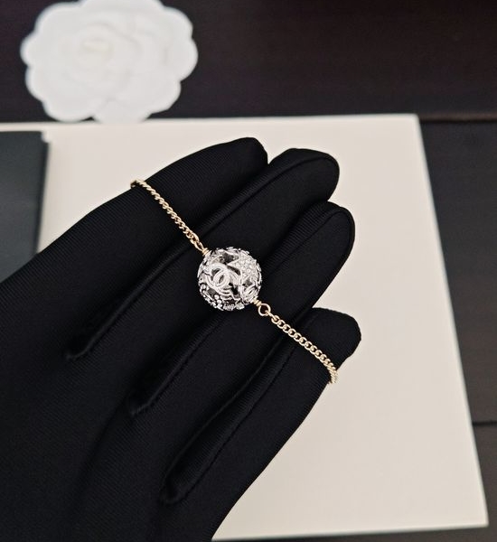 Chanel Two-tone Hollow Ball Bracelet