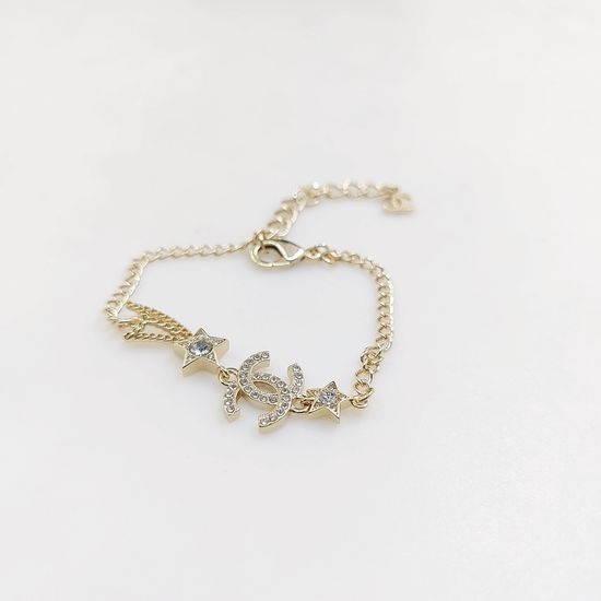 Chanel Star Pattern Charm Bracelet