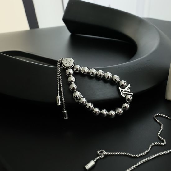 Louis Vuitton LV Checkered Beaded Adjustable Bracelet