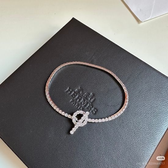 Hermes Shiny Full Diamond Charm Bracelet