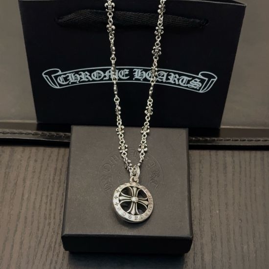 Chrome Hearts Vintage Retro Cross Pendant Necklace