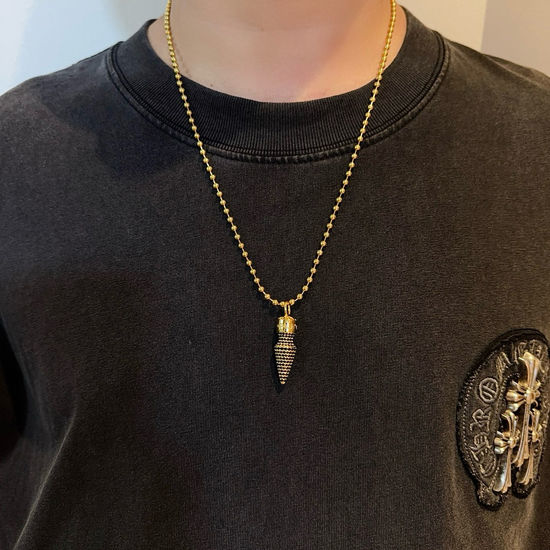 Chrome Hearts Bullet Pendant Retro Necklace