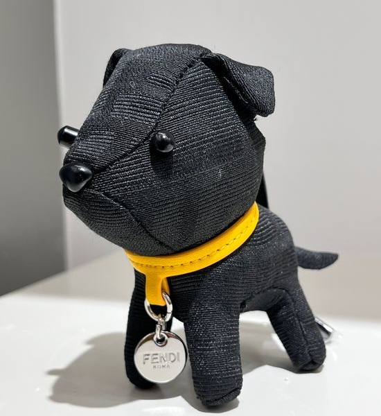 Fendi Black Pattern Puppy Bag Accessory