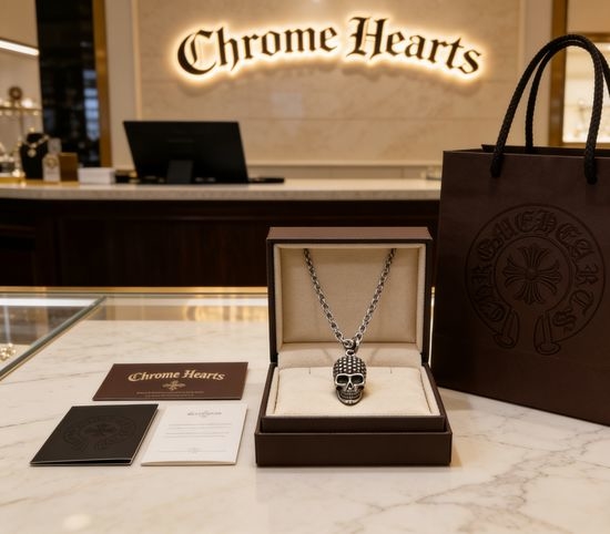 Chrome Hearts Retro Pattern Pendant Necklace