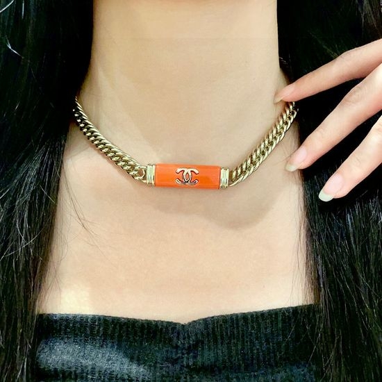 Chanel Double C Classic Pendant Necklace