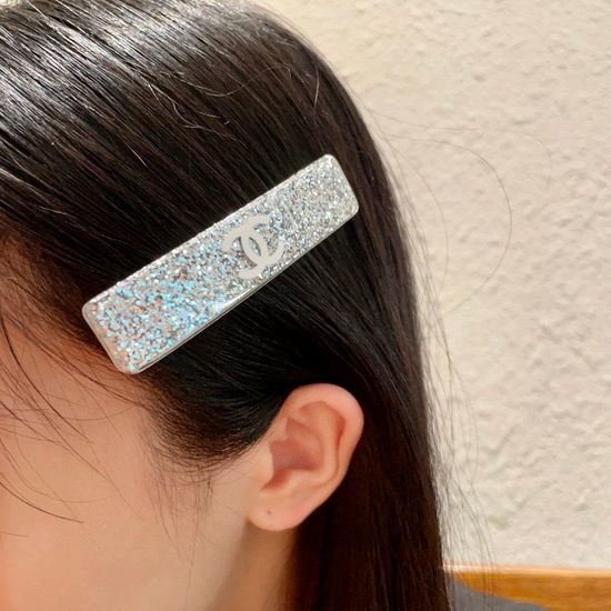 Chanel Double C Logo Hair Clip