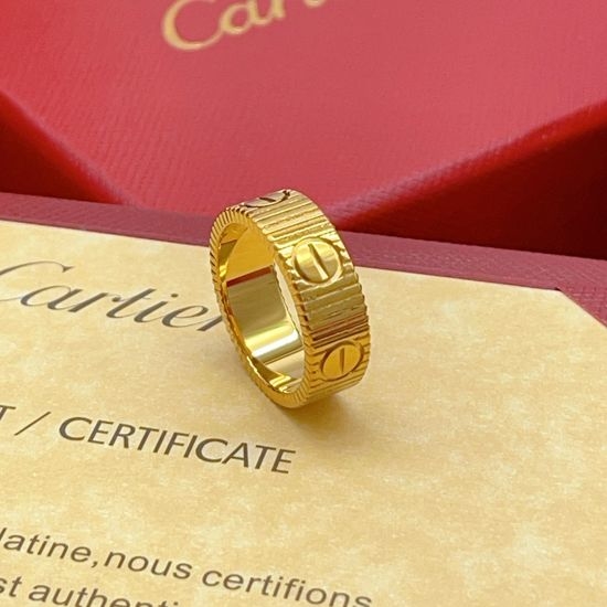 Cartier Gold Threaded Ring