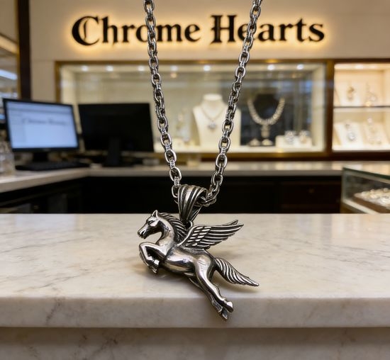 Chrome Hearts Vintage Letter Pattern Chain Necklace