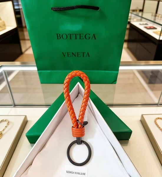 Bottega Veneta BV Sheepskin Woven Keychain Bag Charm