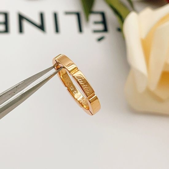 Cartier Rose Gold Smooth Brass Ring