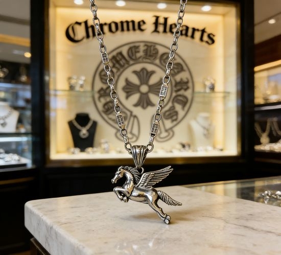 Chrome Hearts Stereoscopic Flying Horse Pendant