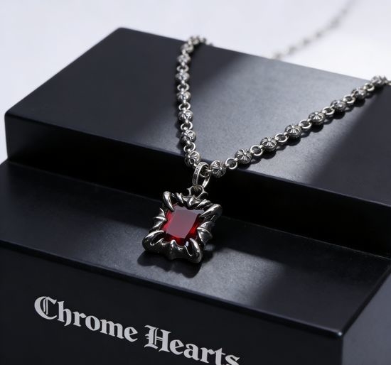 Chrome Hearts Exquisite Carved Pendant Necklace