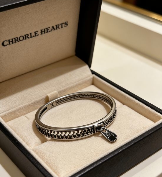 Chrome Hearts Vintage Engraved Adjustable Bangle