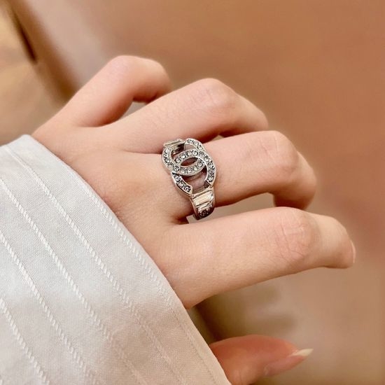 Chanel Classic Minimalist Double Letter Ring