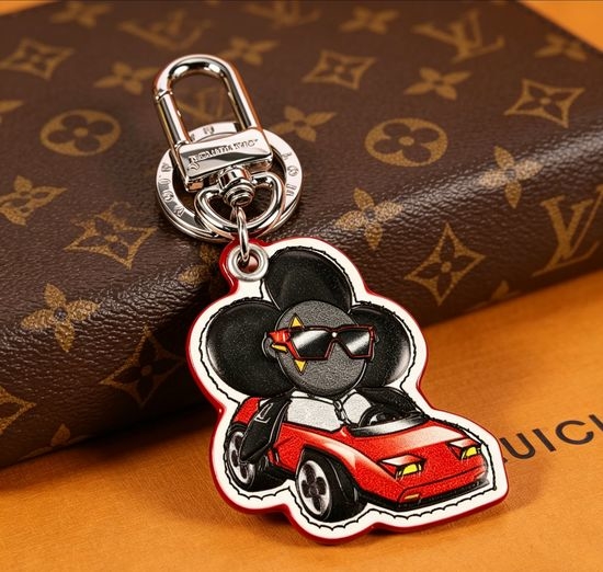 Louis Vuitton LV Sunflower Sports Car Double-Side Keychain