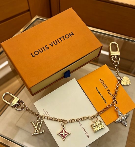 Louis Vuitton LV Matte Letter Pendant Keychain Bag Charm