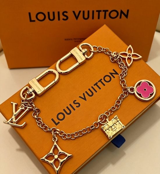 Louis Vuitton LV Matte Letter Pendant Keychain Bag Charm