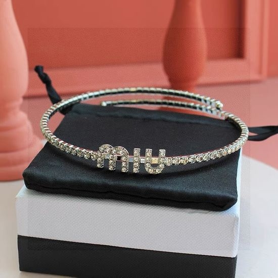 Miu Miu Sparkling Crystal Retro Choker for Daily Matching