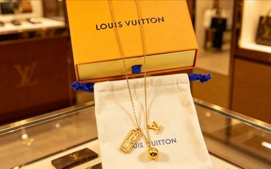 Louis Vuitton LV Basketball Shape Pendant Necklace With Exquisite Detail