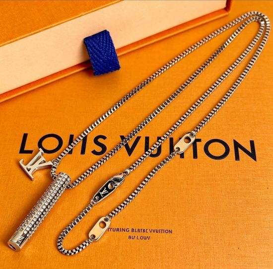 Louis Vuitton LV Diamond-Encrusted Whistle Pendant Necklace