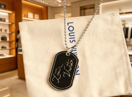 Louis Vuitton LV Classic Tag Pendant Necklace