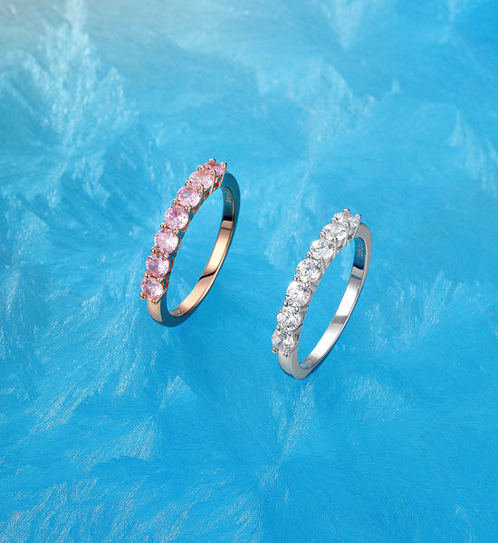 Tiffany & Co. Seven Diamond Half Eternity Ring