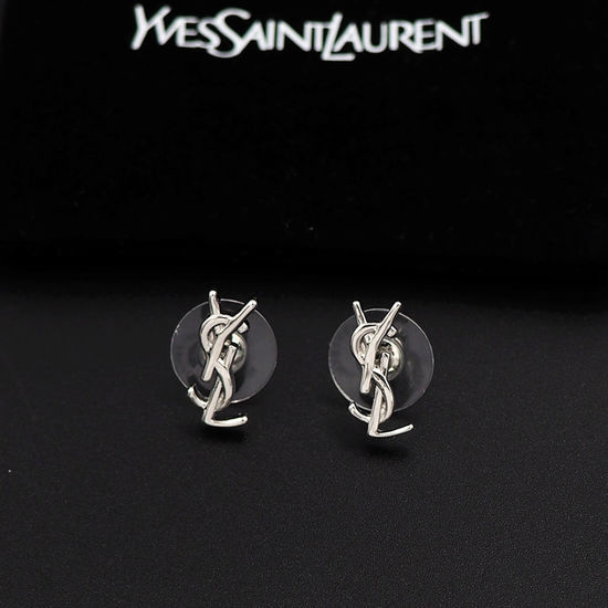 Yves Saint Laurent YSL Letter Stud Earrings
