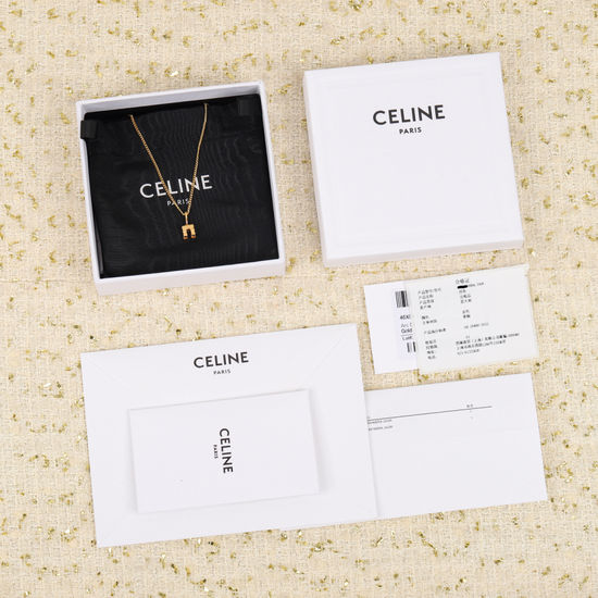 Celine Pendant Necklace with Unique Clasp