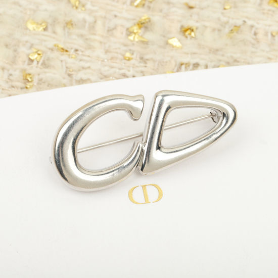 Christian Dior CD Letter Design Decorative Brooch