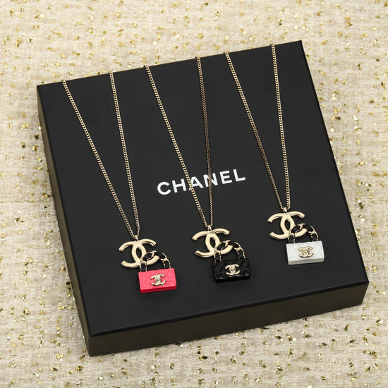 Fendi Resin Bag Pendant Necklace Three Colors