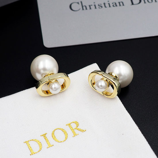 Christian Dior CD Dior Pearl CD Earrings
