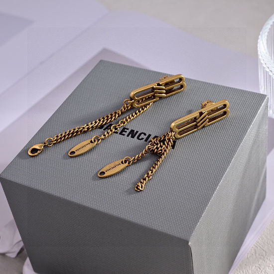 Balenciaga Necklace Bracelet Earrings Jewelry Set