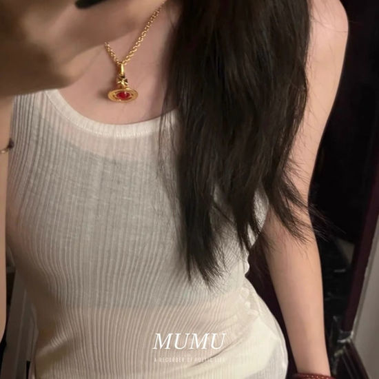 Vivienne Westhood Saturn Shape Elegant Necklace