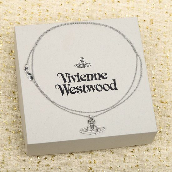 Vivienne Westhood Enamel Pearl Pendant Necklace