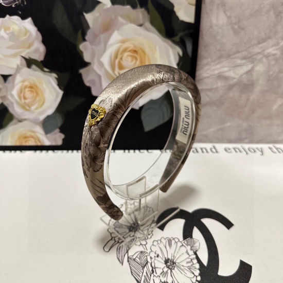 Miu Miu Satin Hair Hoop Comfortable Non Slip