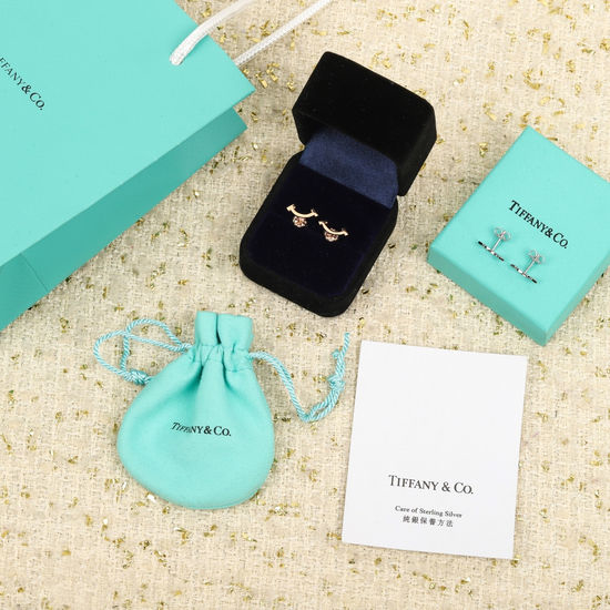 Tiffany & Co. Classic Smiling Design Stud Earrings
