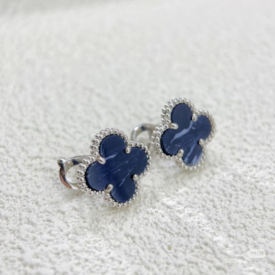Van Cleef & Arpels VCA Pietersite Clip On Earrings
