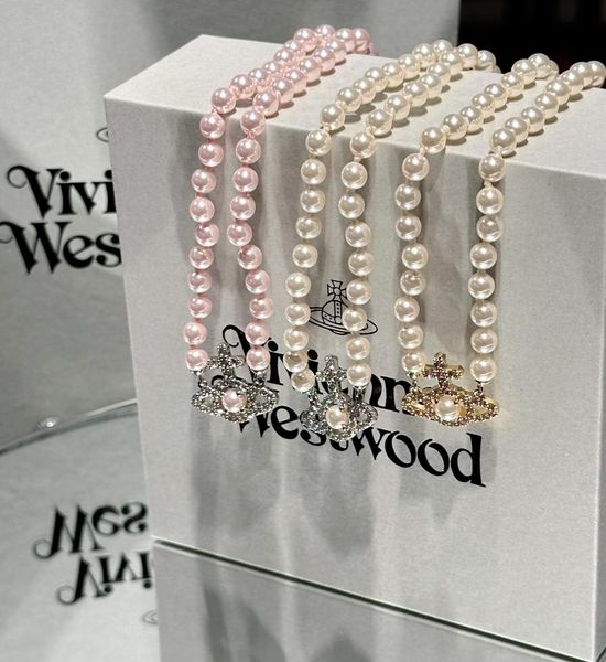 Vivienne Westhood Elegant Pearl Beaded Necklace
