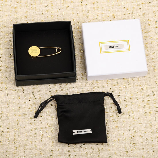 Miu Miu Sparkling Brooch Hair Clip Jewelry